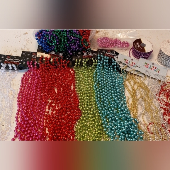 Other - Mardi Gras Assorted Colors Bulk Beads Crafts or Decorations